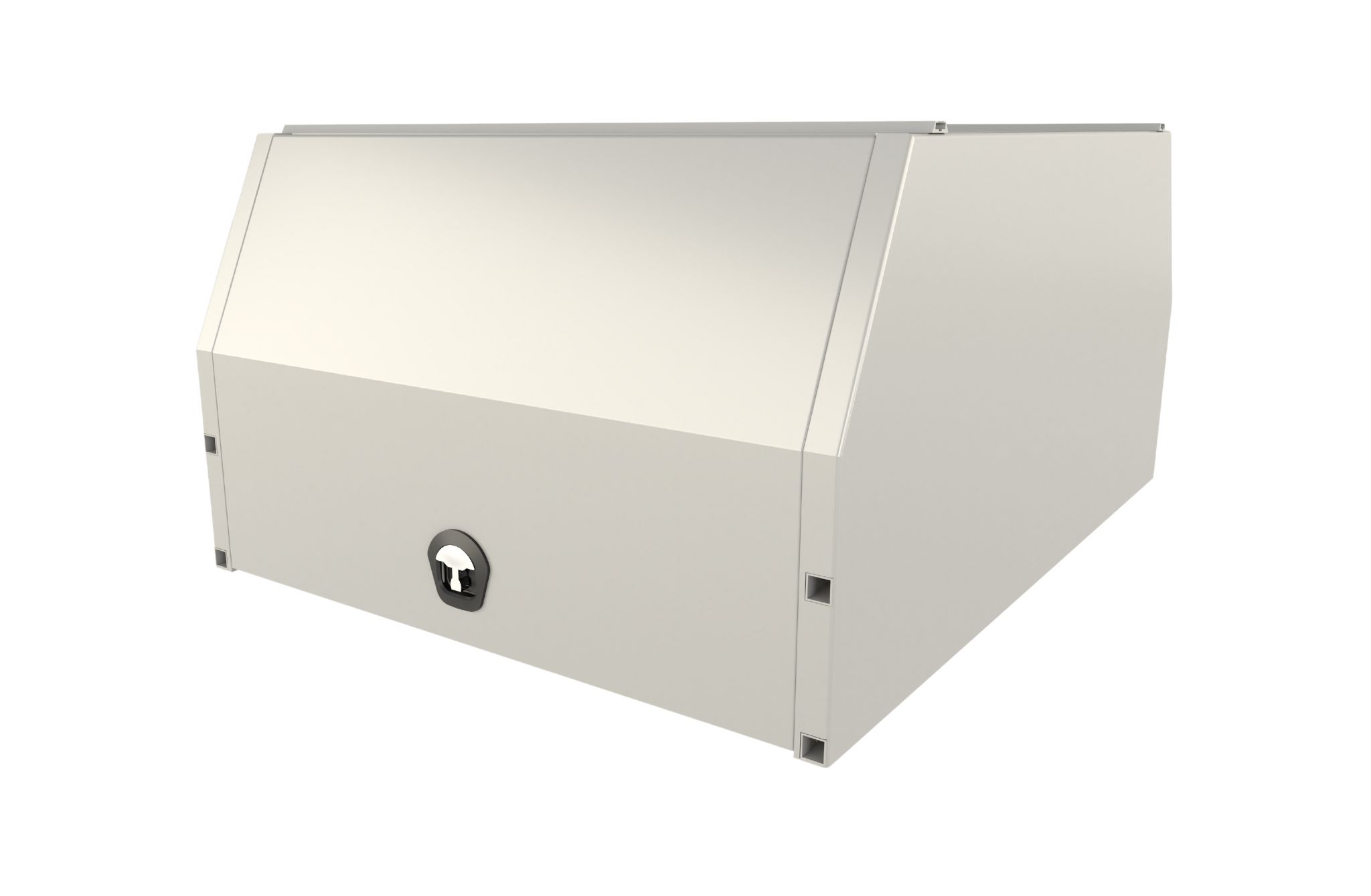 Closed system of the X3-1800 2 Doors Raw Alloy UTE Canopy by Oz Chivalry