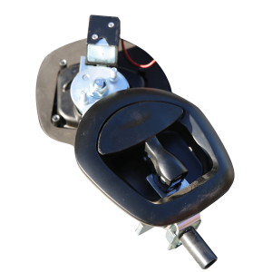 Chivalry whale tail lock with key and padlock security, rear fixing, and compression, ideal for securing canopies or toolboxes