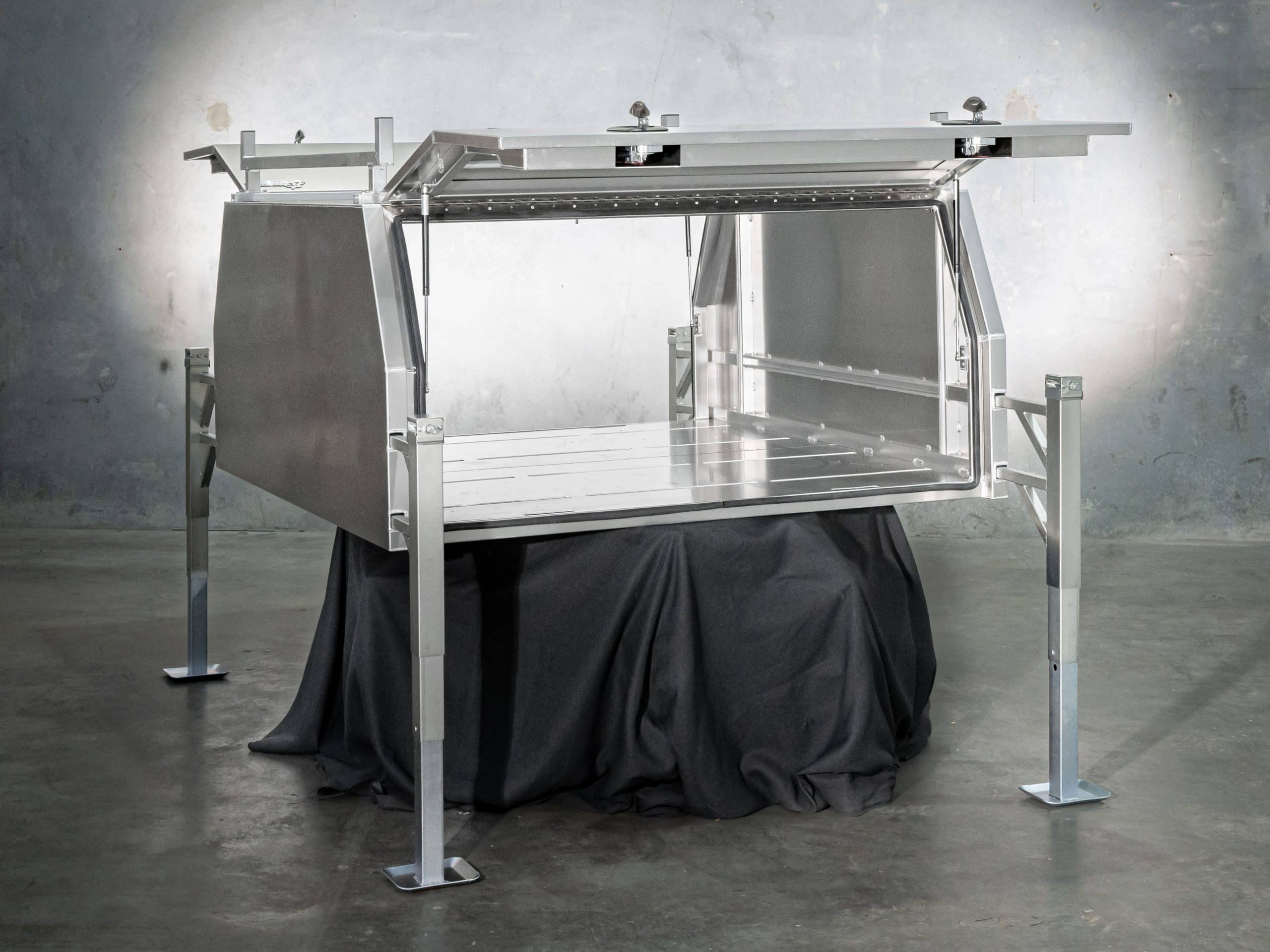 X3-1800 2 Doors Raw Alloy UTE Canopy by Oz Chivalry