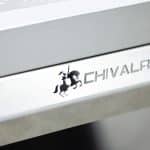 Aluminium under-tray toolbox featuring the Chivalry logo