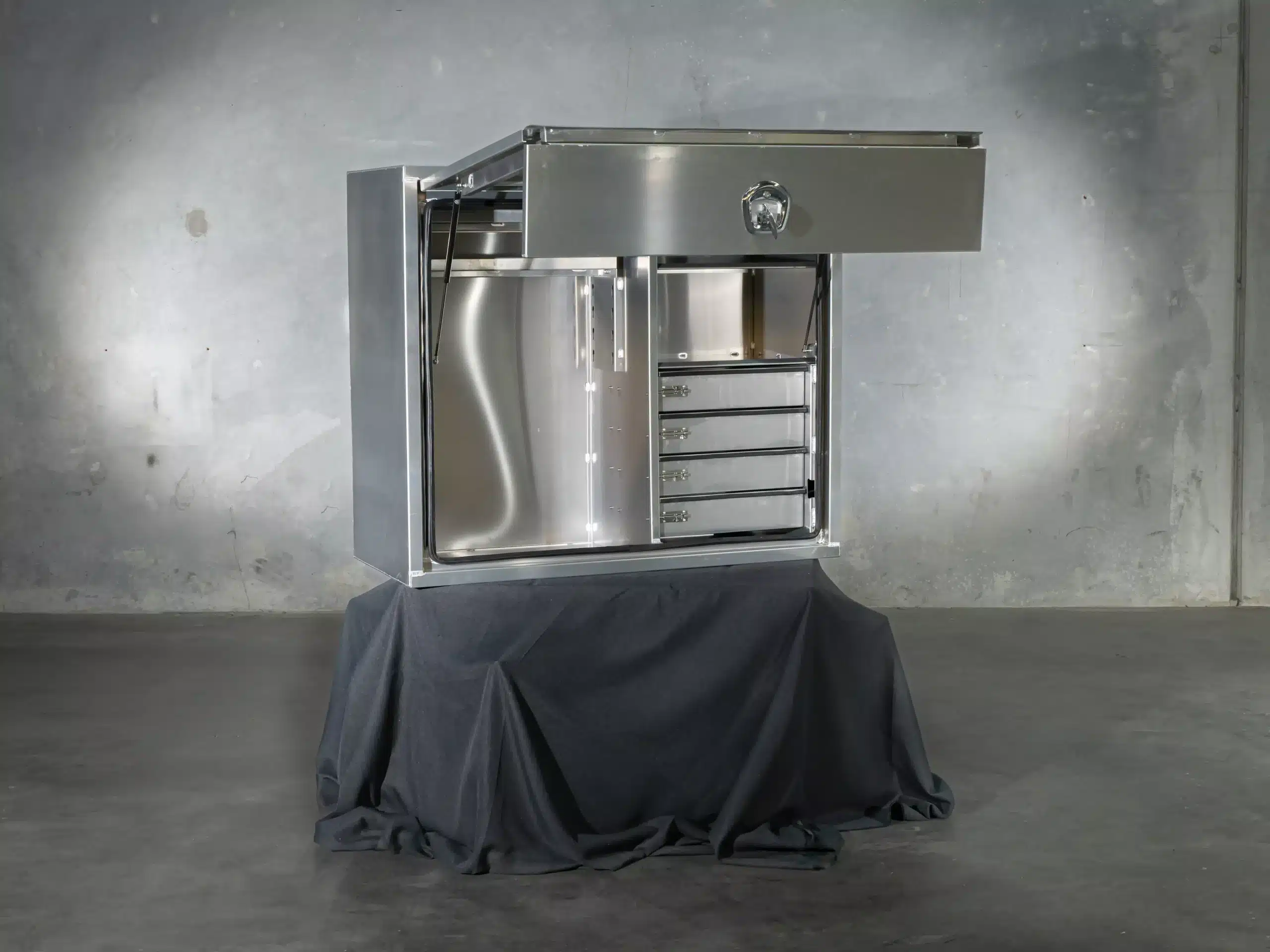 Lockable alloy toolbox ideal for secure tool storage