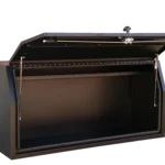 1800mm aluminium flat-plate toolbox with single lift-up door