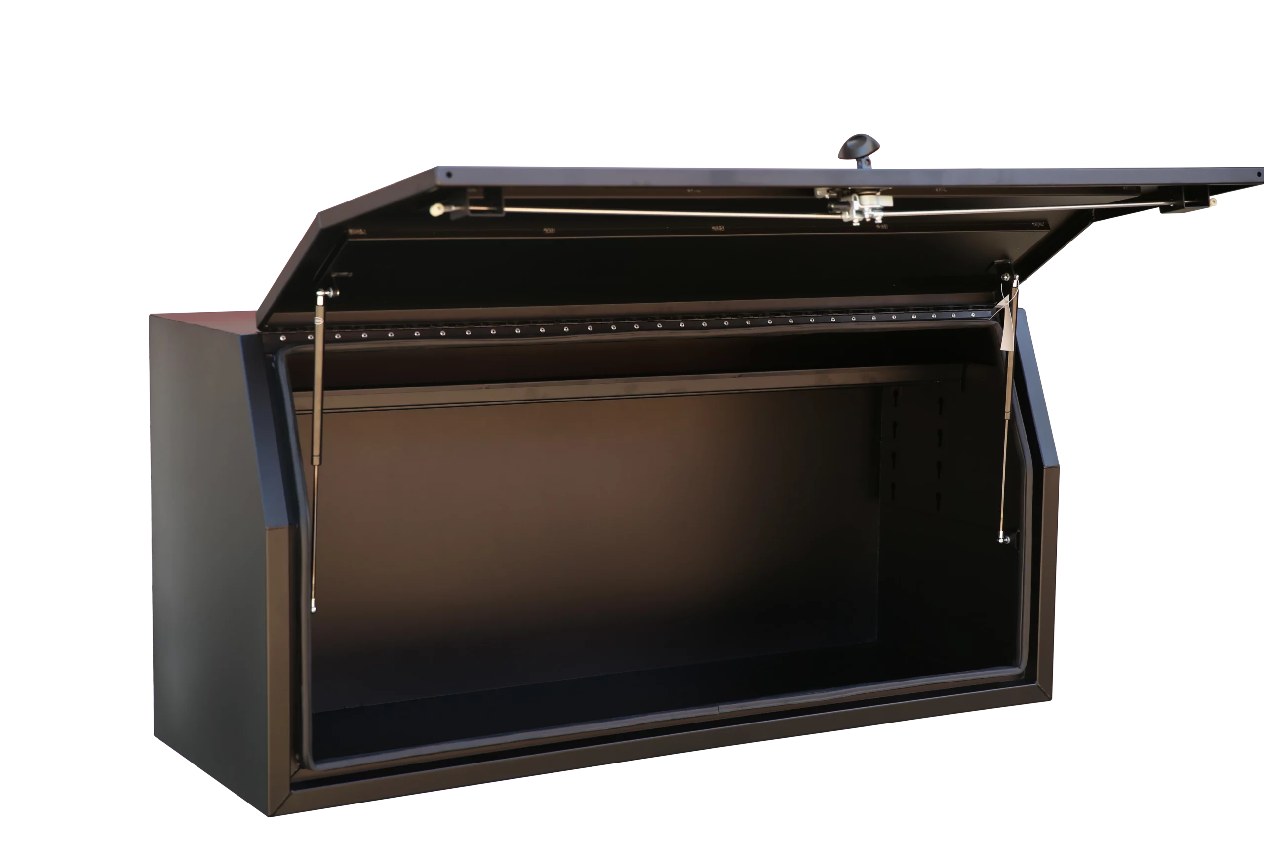 1800mm aluminium flat-plate toolbox with single lift-up door