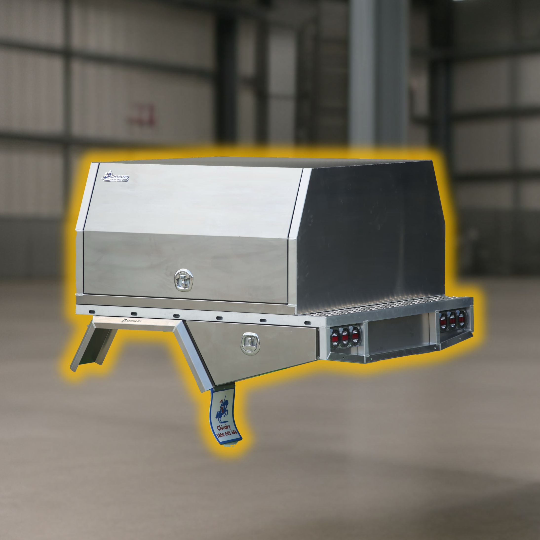 Strong aluminium canopy designed for work and utility use