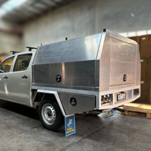 T3/X1 1800mmL Tray and Canopy Raw Alloy Combo