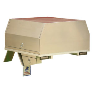 T1/X1 1800mm Canopy and Tray 2 Doors Raw Alloy