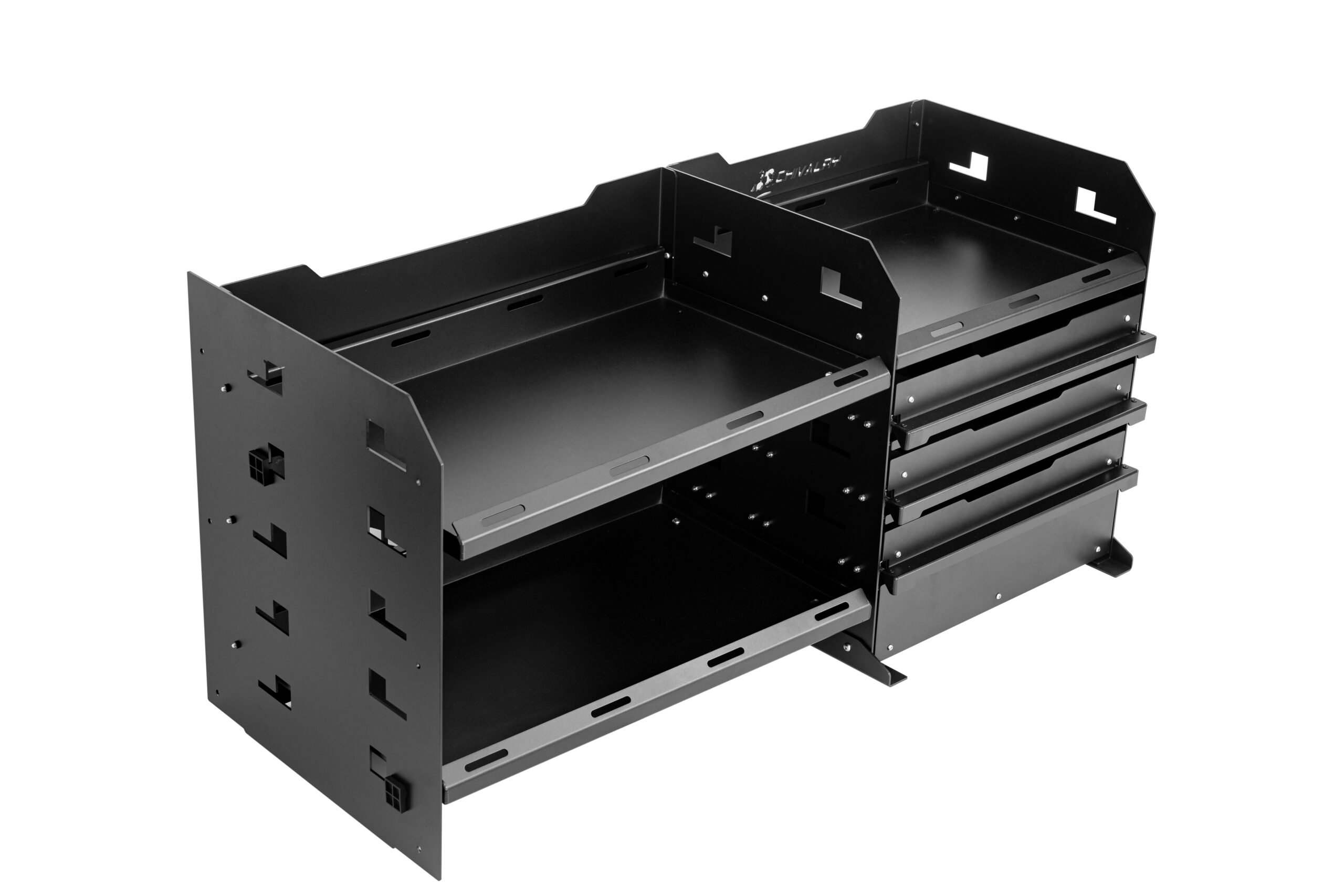 Black alloy drawer set designed for canopy or UTE storage