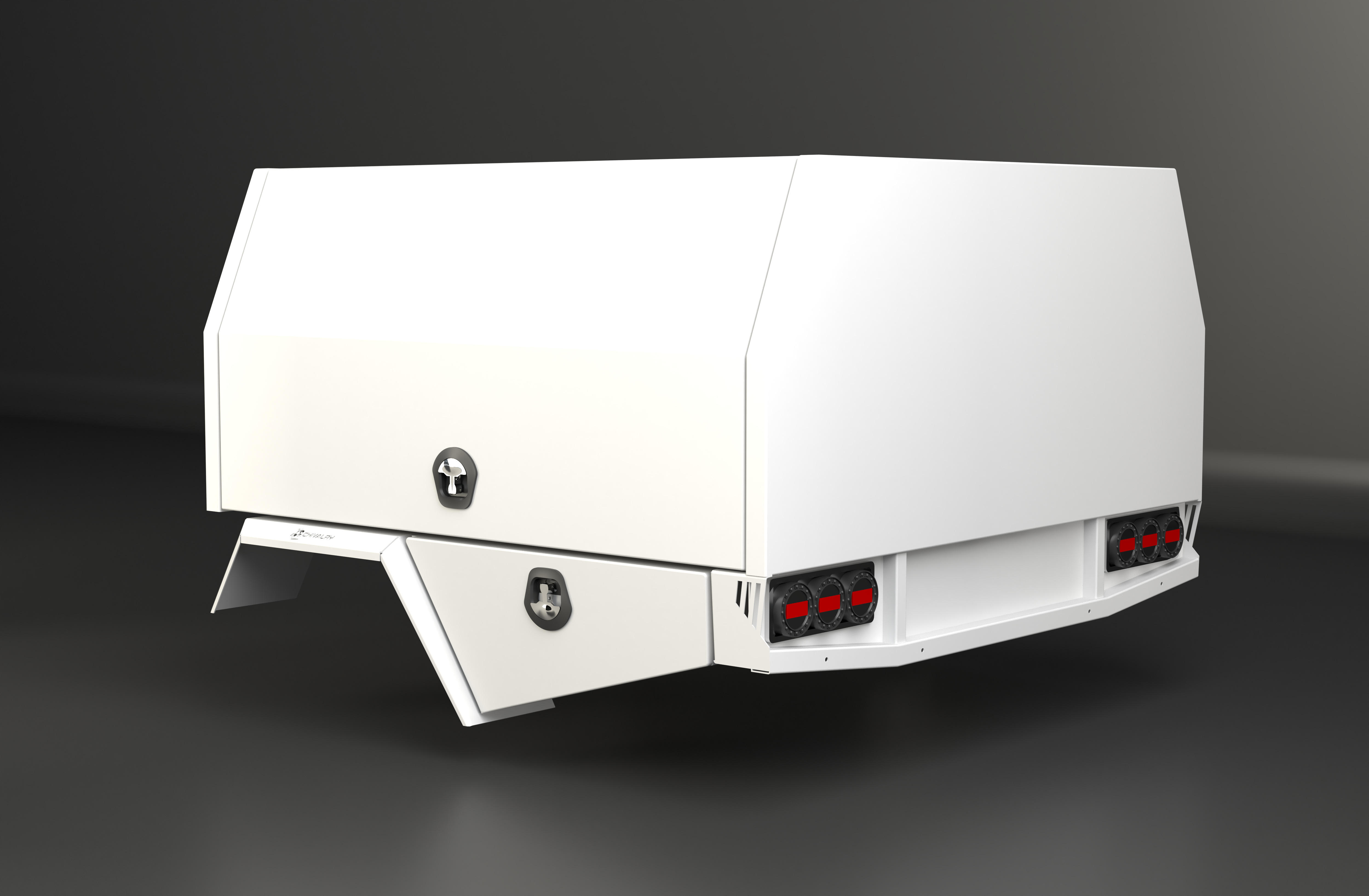 Heavy-duty 2100mm service body made from 25mm flat alloy