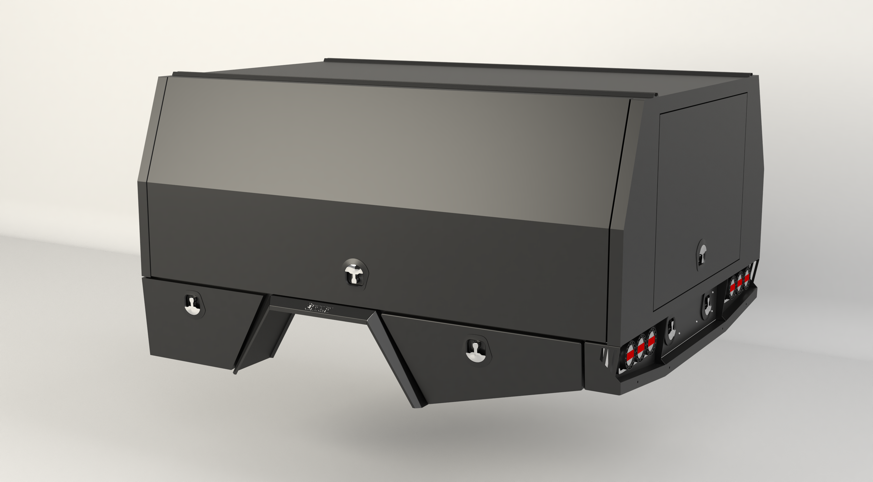 Sleek black service body with smooth, minimalist styling